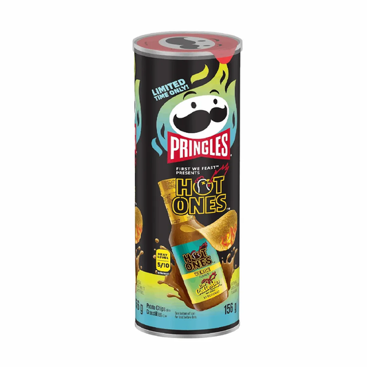 Pringles Hot Ones Los Calientes Verde Flavour Potato Chips 156g - Asian Snacks from Pringles, TSAAS, TSASN&CH, TSAISC, TSAIS, Trending Products, Latest Products