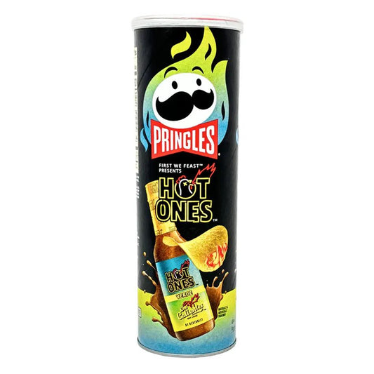 Pringles Hot Ones Los Calientes Verde Flavour Potato Chips 156g - Asian Snacks from Pringles, TSAAS, TSASN&CH, TSAISC, TSAIS, Trending Products, Latest Products