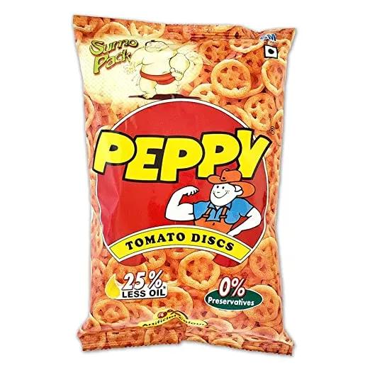 Peppy Tomato Discs Snack 60 gm Indian Candy, Snacks/Indian Chips (not for sale) Peppy, TSARC, TSAISC, TSAIS&C, TSAIS