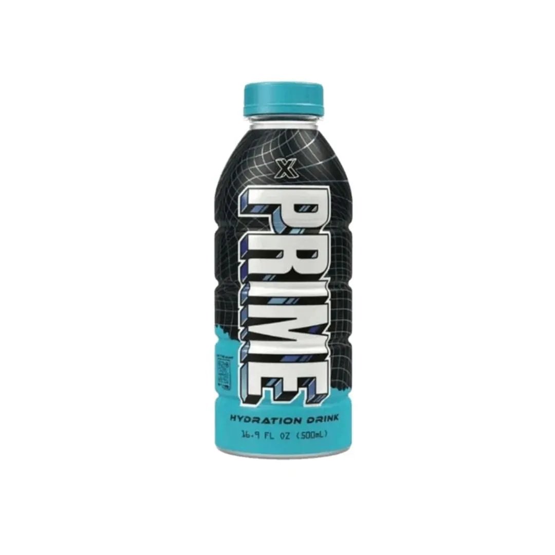 Prime X Blue and White Bottle Buy 1 Get 1 Free Soda Pop (not for Sale) Snack Attack