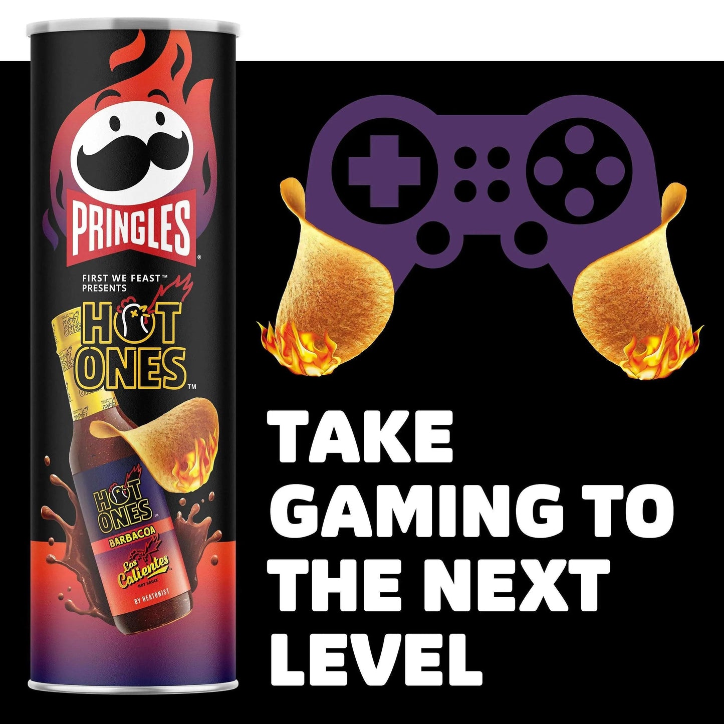 Pringles Hot Ones Los Calientes Barbacoa Snacks/Chips Pringles, TSAAS, TSASN&CH, TSAISC, TSAIS, trending products, cabestseller