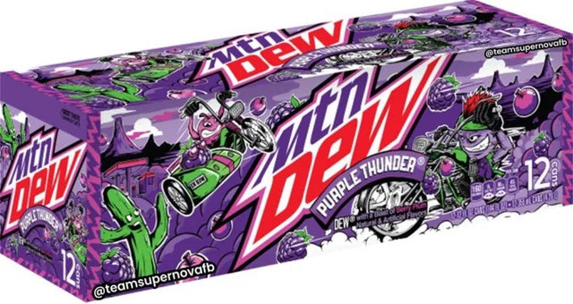 12 pack Mtn Dew Purple Thunder