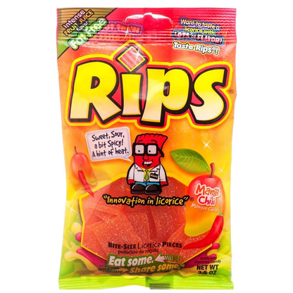 Rips HB Gummy Strips Mango Chilli (12 Pack X 4Oz) Gummies Rips HB Gummy, Trending