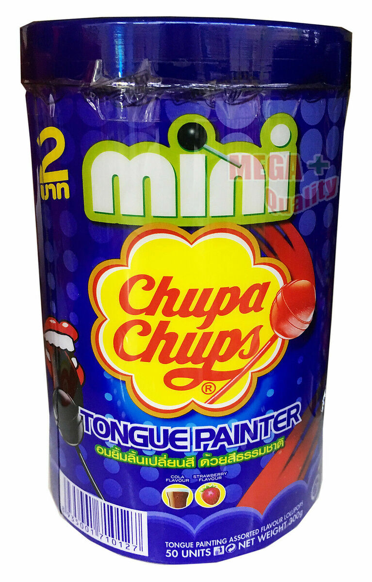 Chupa Chups Tongue Painter Mini Lolipop Assorted (5 Pack) Thailand