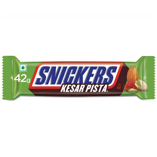 Snickers Kesar Pista 42g Chocolate Snickers, TSAAS, TSARC, TSASN&CH, trending products, cabestseller, usabestseller