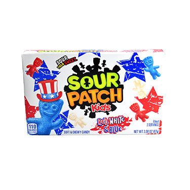 Sour Patch Kids Red White Blue Theater Box