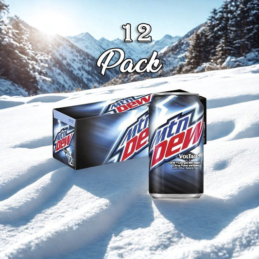 12 Pack Mtn Dew Voltage Soda Soda Pop (not for sale) Mtn Dew, TSAED, 12 Pack, Cases, Bestseller Drinks