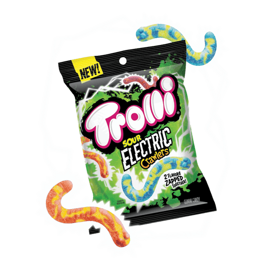 Trolli Sour Electric Crawlers Candy Trolli, TSASN&CH, TSARC