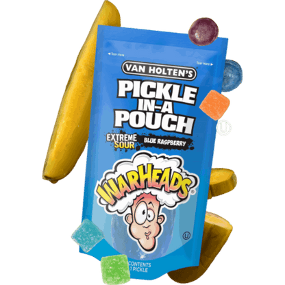 Van Holten's Pickle-In-A-Pouch Warheads Extreme Sour Blue Raspberry Pickle Warheads, Van Holten's, Trending, Trending Products