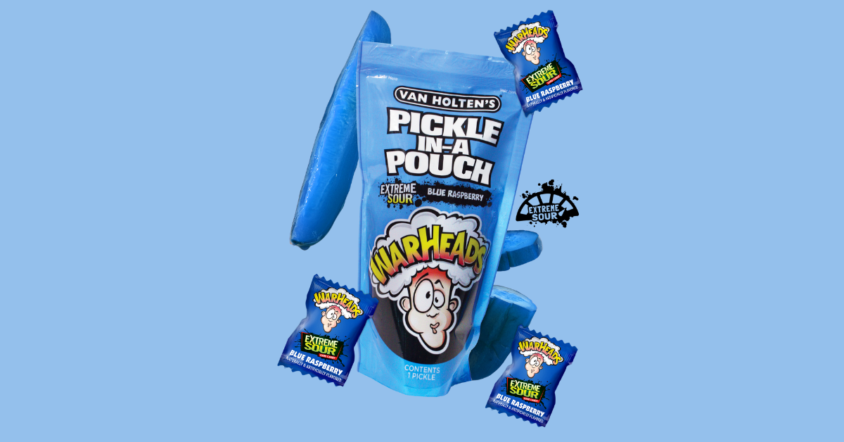 Van Holten's Pickle-In-A-Pouch Warheads Extreme Sour Blue Raspberry