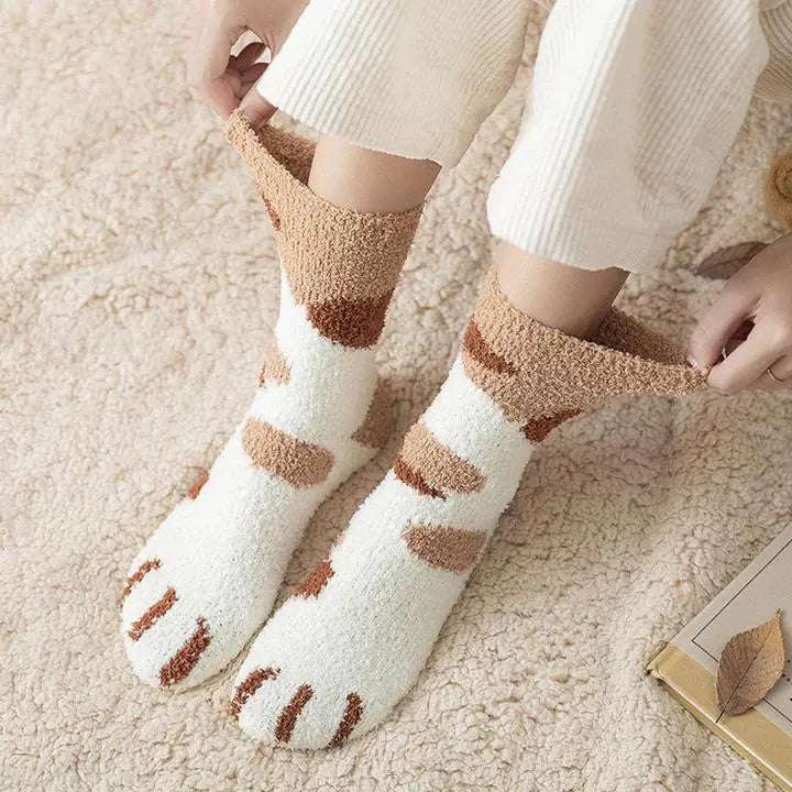 Cat Paws Print Socks